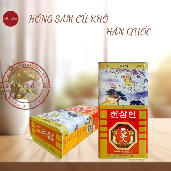 Hong sam cu kho 150g GinGins 11
