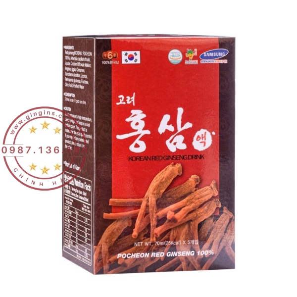 Nuoc hong sam 30 goi pocheon GinGins