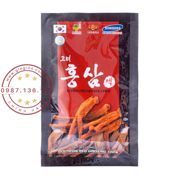 Nuoc hong sam 30 goi pocheon GinGins1