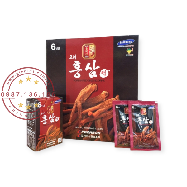 Nuoc hong sam 30 goi pocheon GinGins4