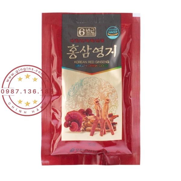 Nuoc sam linh chi pocheon 30 goi GinGins