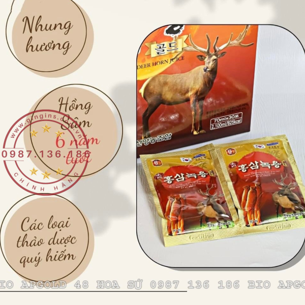 Nuoc uong hong sam nhung huou GinGins1